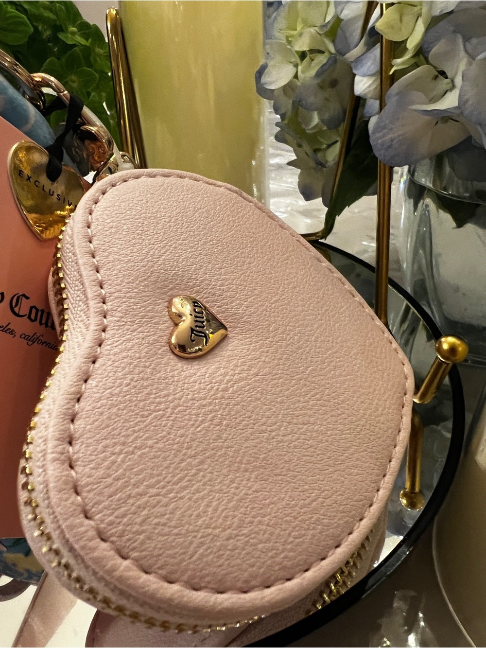 Juicy Couture Retro Cherry Drawstring & Heart Micro Bags Set NWT - Picture 5 of 7